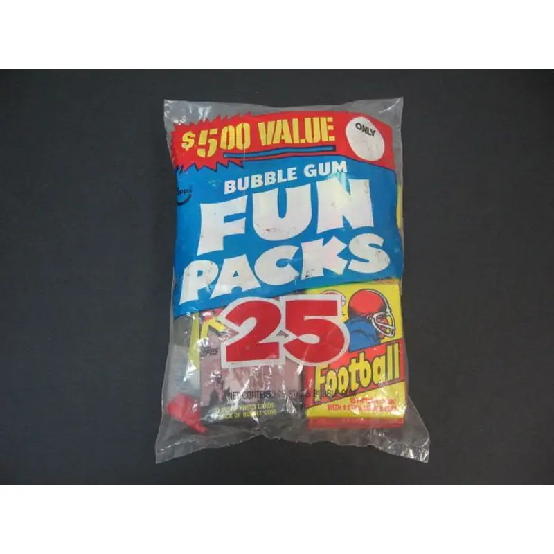 1981 Topps Fun Bag w/ Football Hockey Non-Sport
