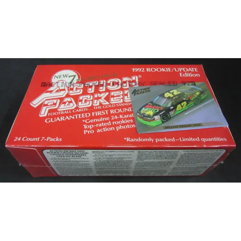 1992 Action Packed Racing Race Cards Rookie Update Box