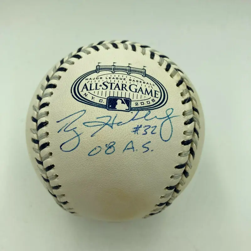 Roy Halladay "#32 2008 All Star" Signed Inscribed All Star Game Baseball JSA COA