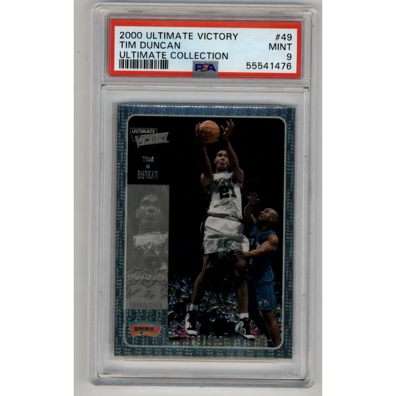 Tim Duncan 2000-01 Ultimate Victory 023/100 Ultimate Collection PSA 9 Mint