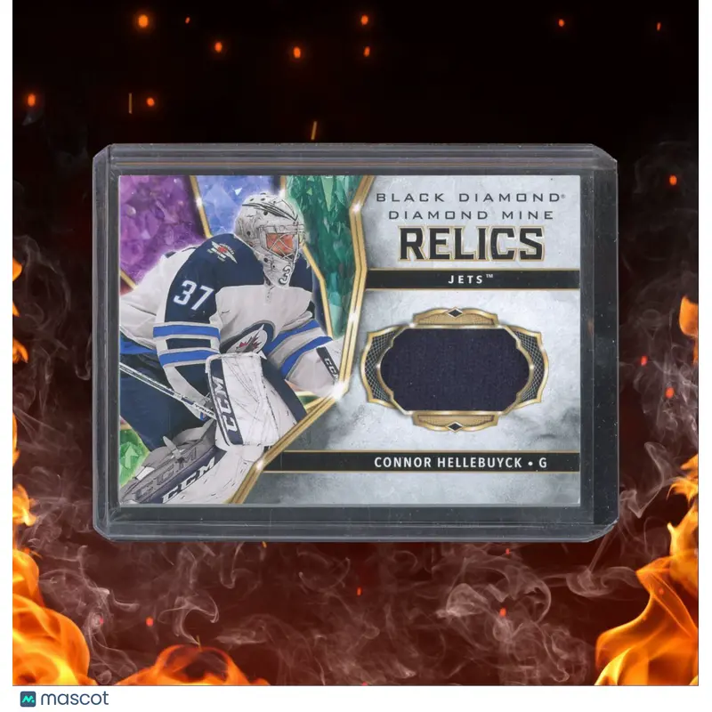 2020-21 Upper Deck Black Diamond Connor Hellebuyck Diamond Mine Relics #87