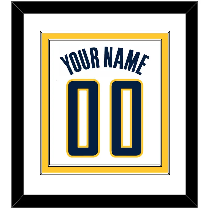 Indiana Name & Number - Home White (2006-2017) - Double Mat 2