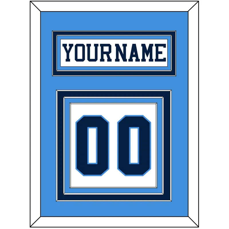 Pittsburgh Nameplate & Number (Back) - Home White (1977-1980) - Triple Mat 2