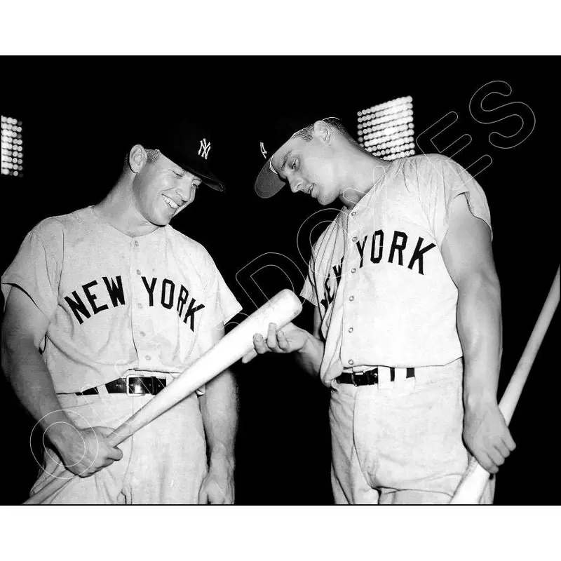 1960 Mickey Mantle Roger Maris 8X10 Photo - New York Yankees - 3306