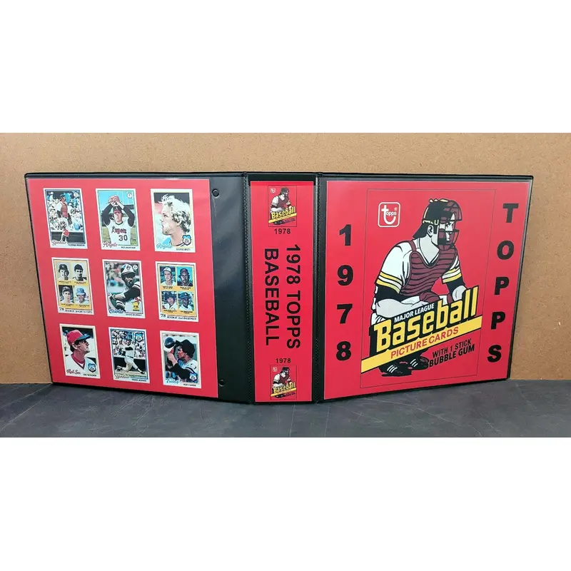 1978 Topps Baseball Cards Custom Made Album Binder Inserts 3 Sizes - 3585