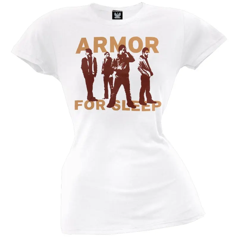 Armor For Sleep - White Faces Juniors T-Shirt