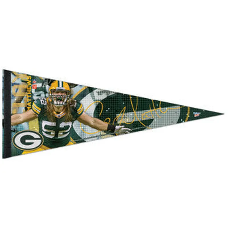 Clay Matthews "Signature" Premium Felt Pennant LE /1,000 - Wincraft