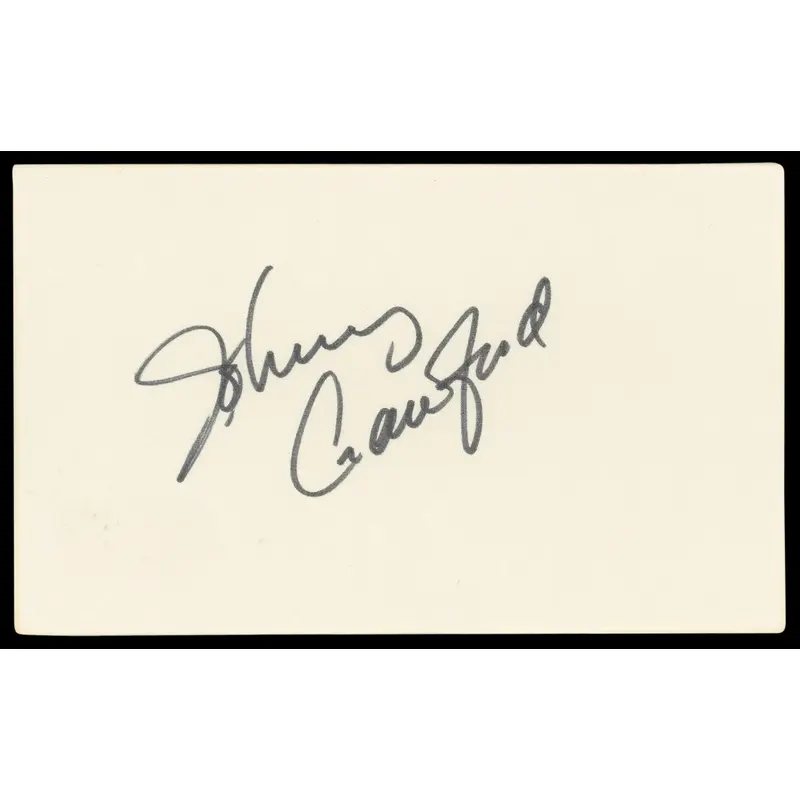 Johnny Crawford The Rifleman Authentic Signed 3x5 Index Card BAS #BL98585
