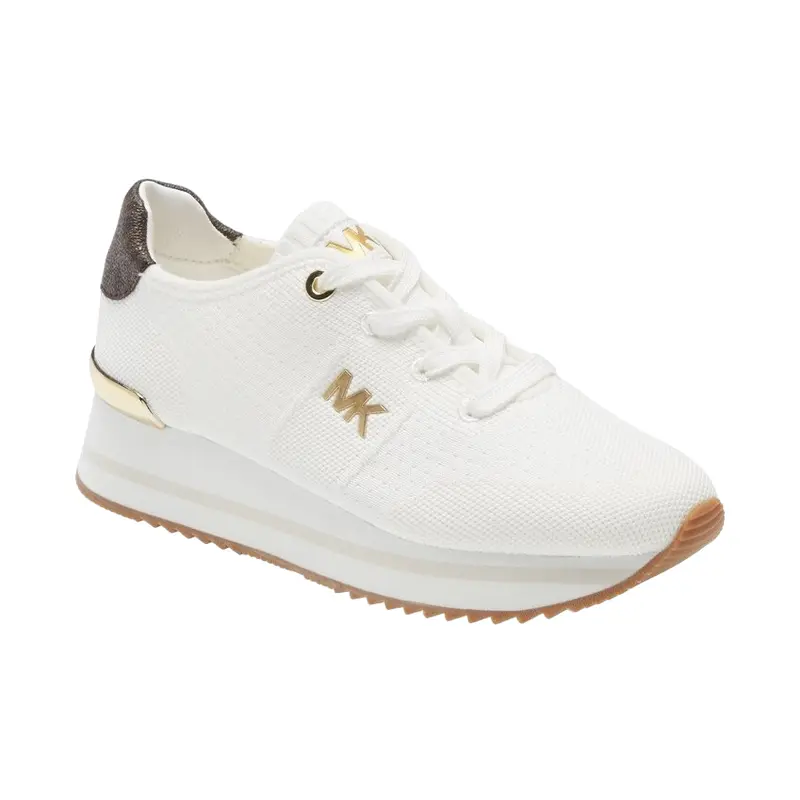 MICHAEL KORS SHOES WOMEN MONIQUE KNIT SNEAKER WHT 43F1MQFSAD WHT