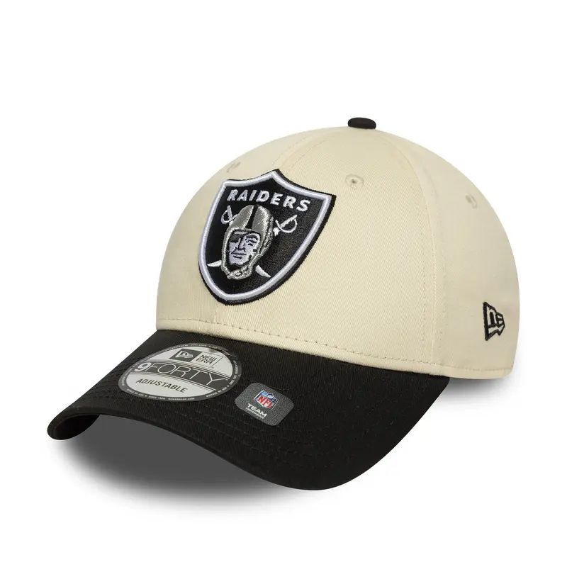 New Era - 9FORTY - NFL Wordmark - Las Vegas Raiders - Chrome/Black
