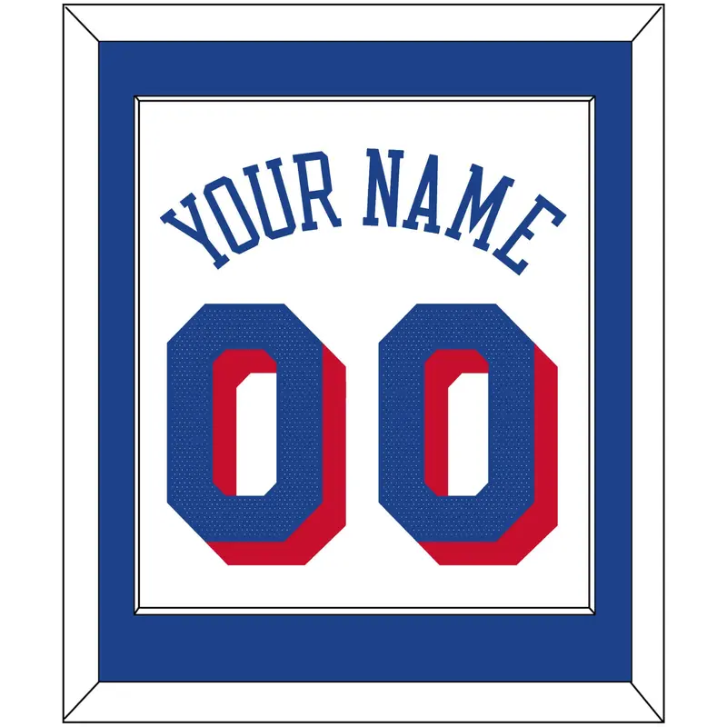 Philadelphia Name & Number - White Association - Single Mat 1