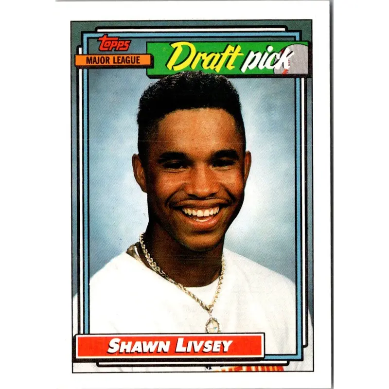 1992 Topps Shawn Livsey #124 Rookie