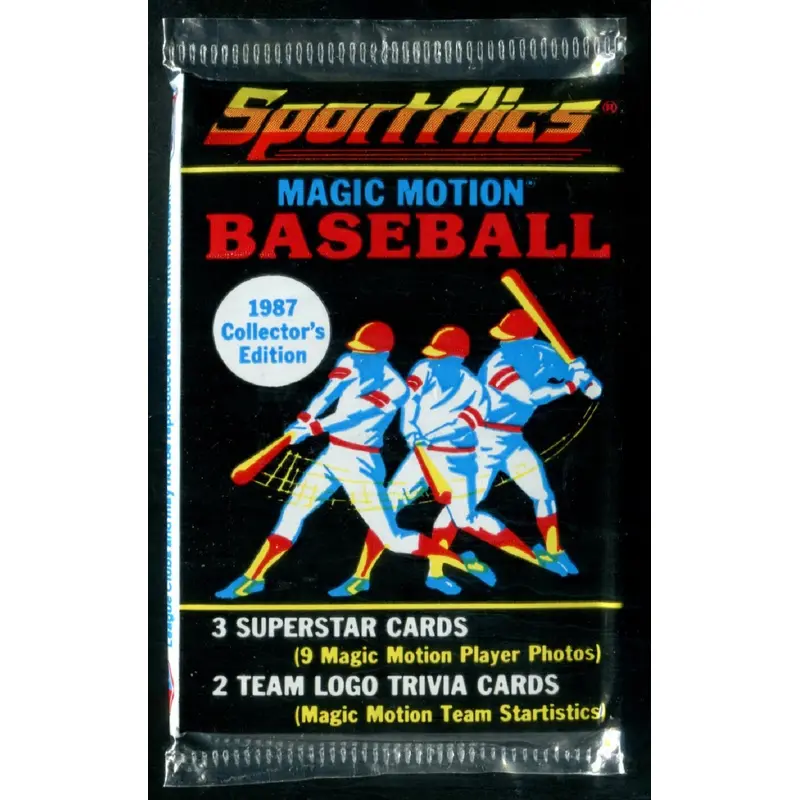 1987 Sportflics Baseball Unopened Pack (5)