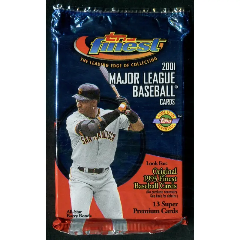 2001 Topps Finest Baseball Unopened Jumbo Pack (HTA) (13)