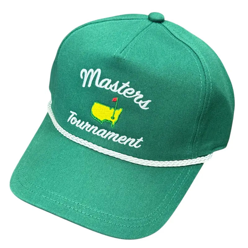 2025 Masters Augusta National Golf Club Green Embroidered Rope Snapback Hat 2