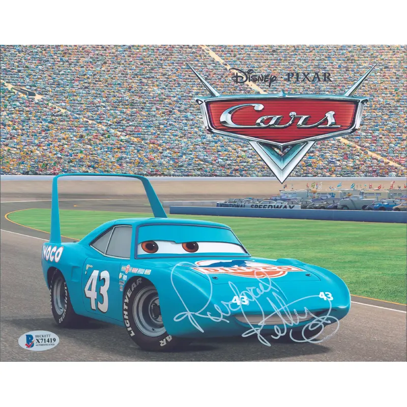 Richard Petty Cars Authentic Signed 8x10 Photo Autographed BAS #X71419