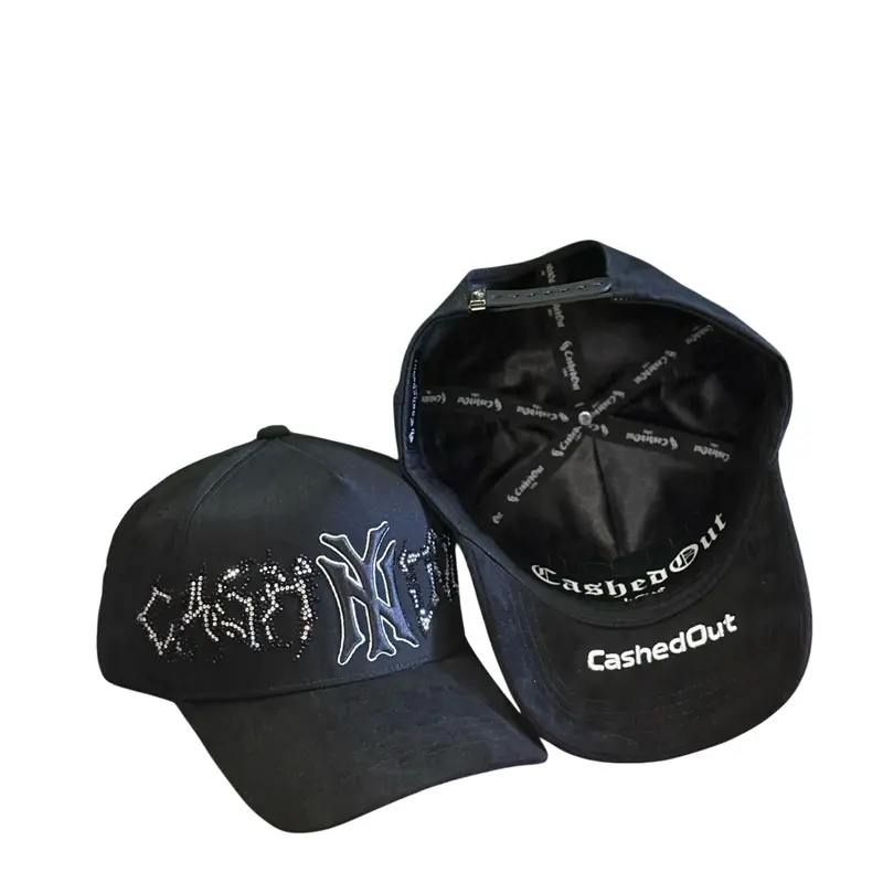 CASHEDOUT MENS BLACK SNAPBACK HAT CASHEDNYCRYZ