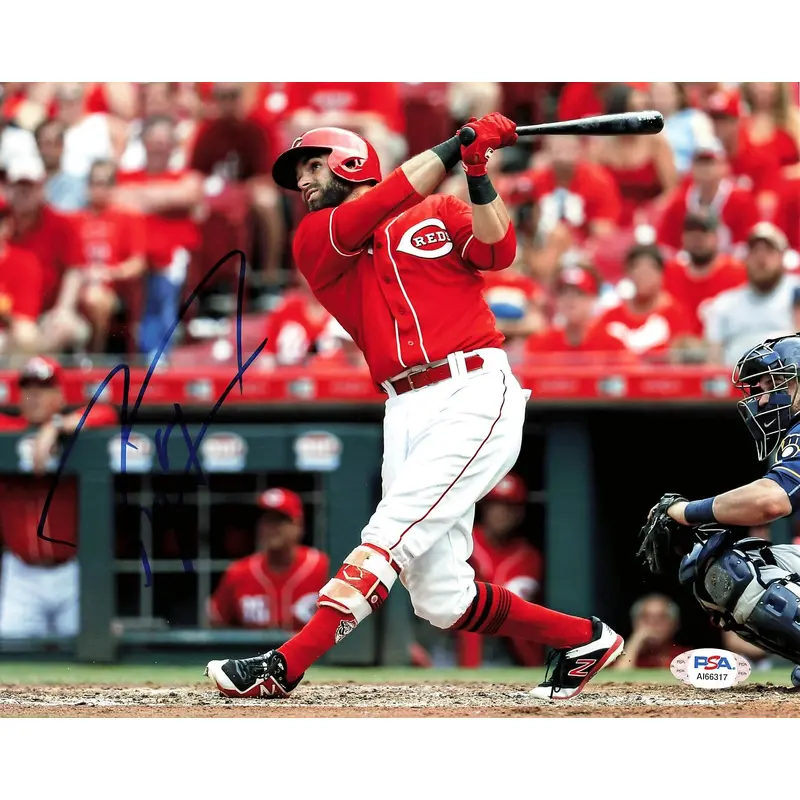 Jose Peraza signed 8x10 photo PSA/DNA Cincinnati Reds Autographed