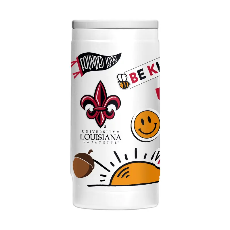 Louisiana Lafayette 12oz Native Powdercoat SlimCan Coolie