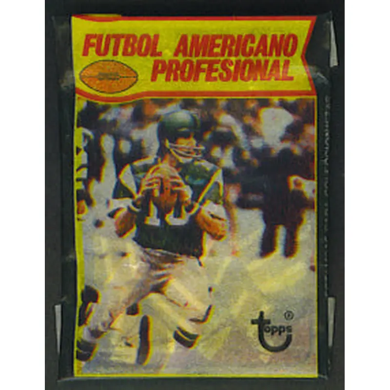 1977 Topps Football Unopened Mexican Wax Pack (2 Card)