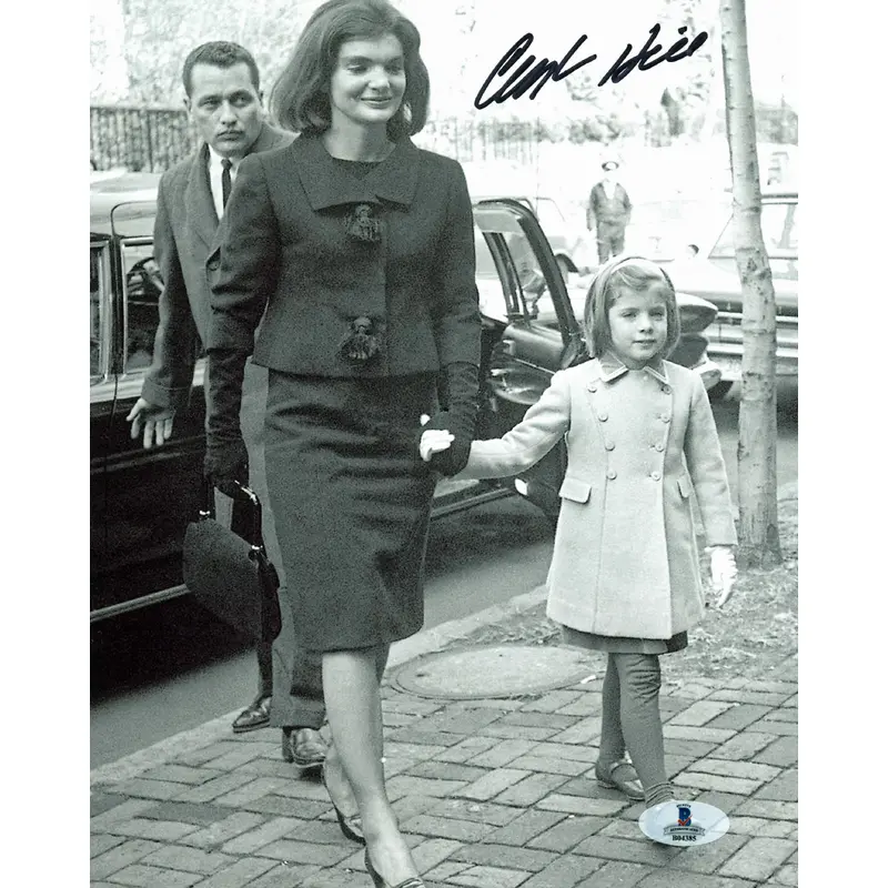 Clint Hill JFK Assassination Secret Service Agent Signed 8x10 Photo BAS #B04385
