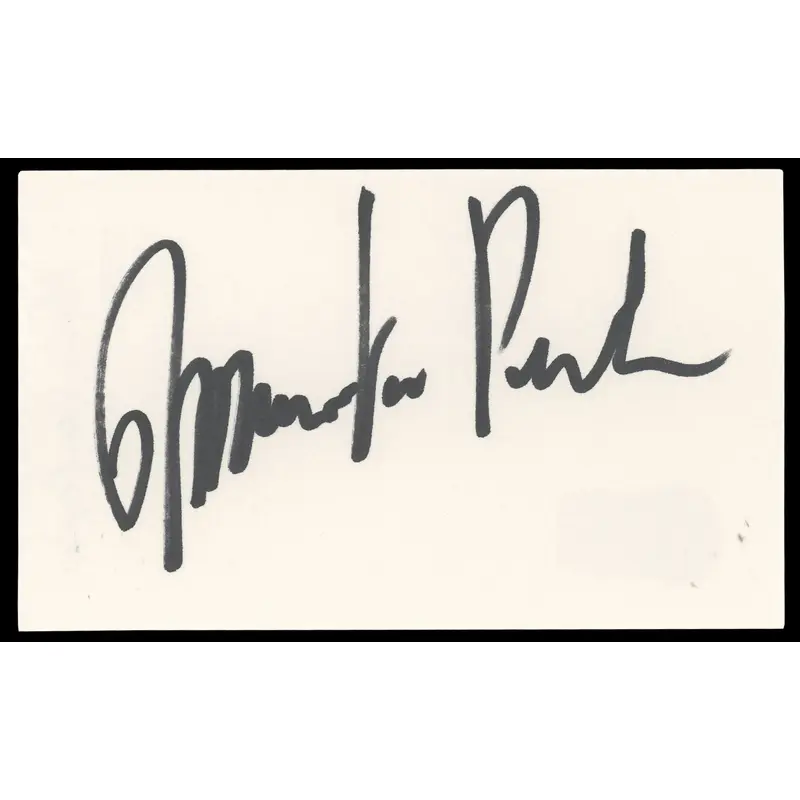 Mario Van Peebles New Jack City Authentic Signed 3x5 Index Card BAS #BN06497