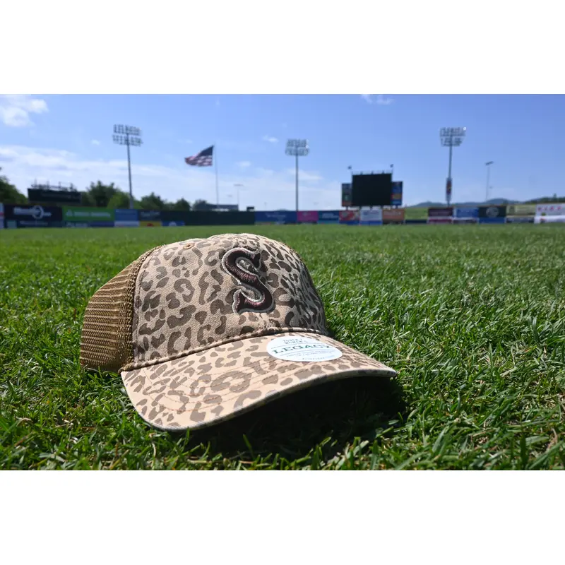 Salem Red Sox Cheetah Print Mesh Hat