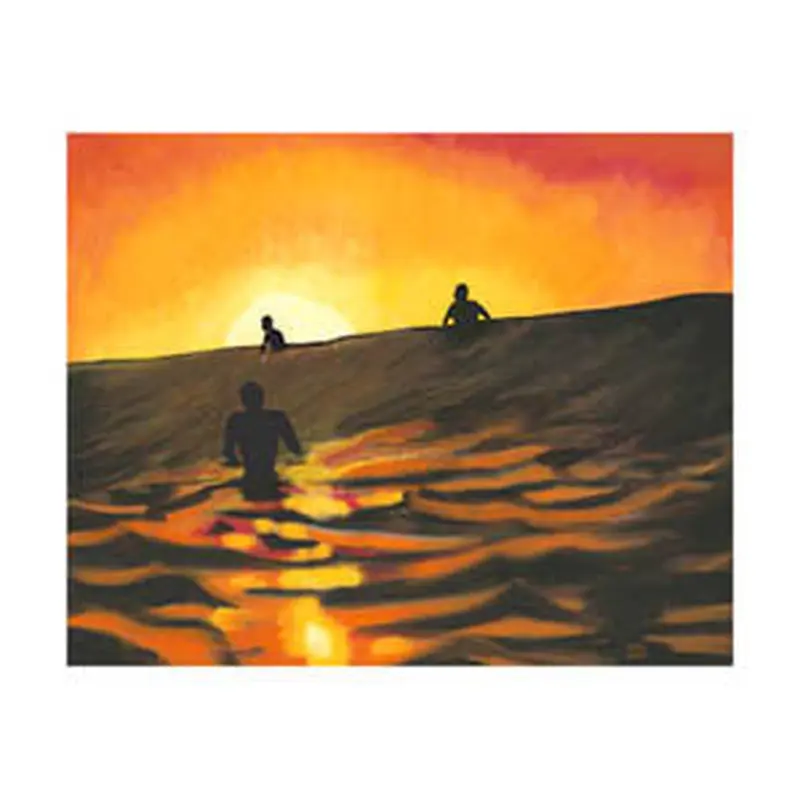 "Sunset Session" (Phil DeAngelo) - Surfing Artists Int'l