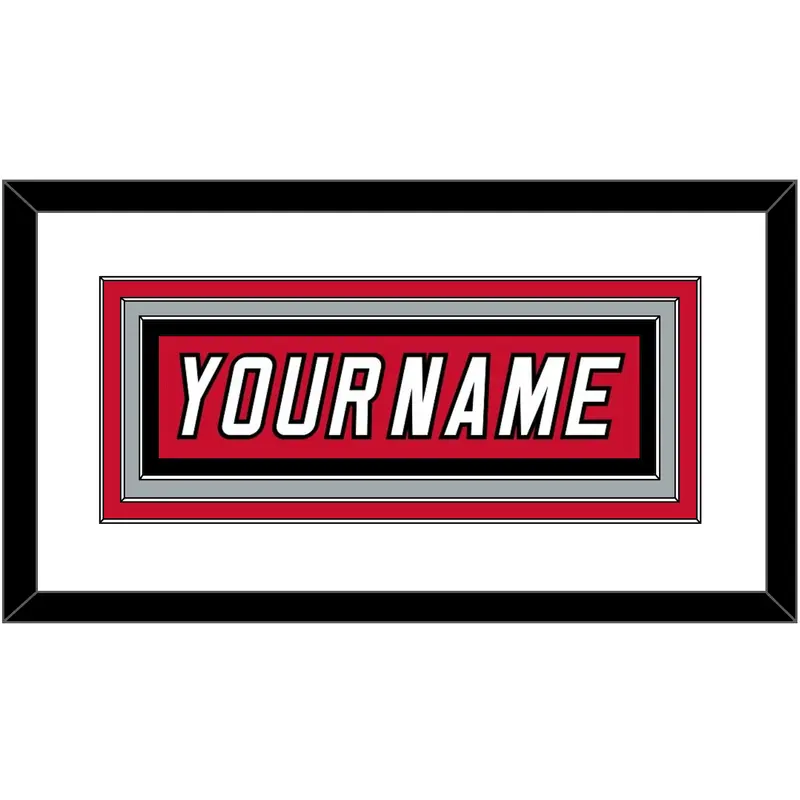 Carolina Nameplate - Home Red (2007-2013) - Triple Mat 1