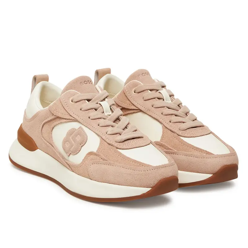 HUGO BOSS WOMENS SNEAKERS PINK B ICON RUNN SDNAP 50548288556