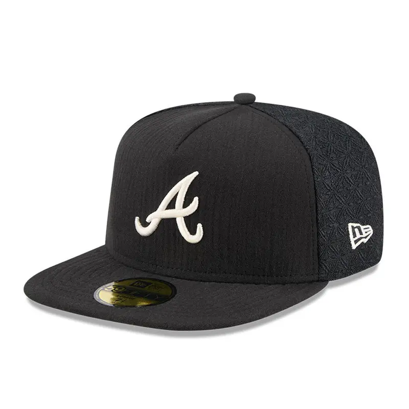New Era - 59FIFTY Fitted A-Frame Cap - Atlanta Braves - 59FIFTY DAY - Black
