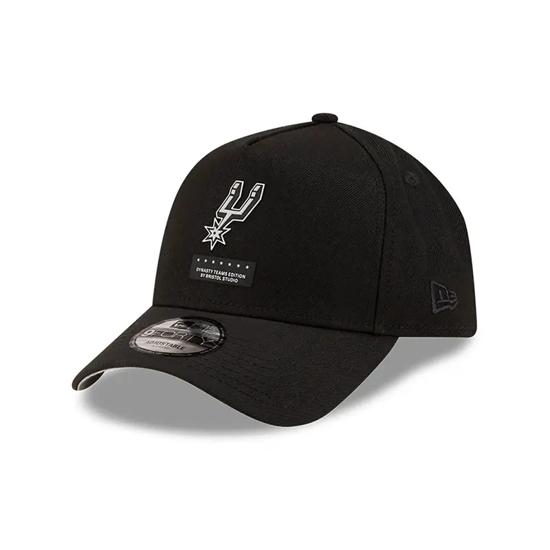 San Antonio Spurs Bristol Studio x NBA Black 9FORTY A-Frame Adjustable Cap