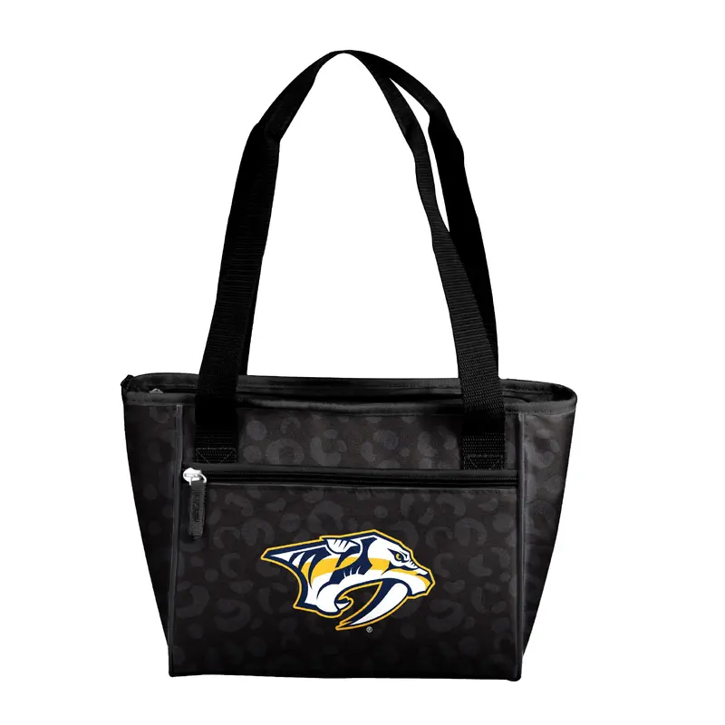 Nashville Predators Leopard Print 16 Can Cooler Tote