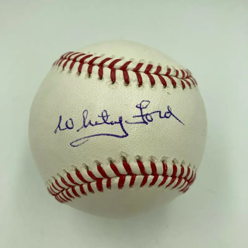 Whitey Ford Signed Autographed Official Major League Baseball JSA COA
