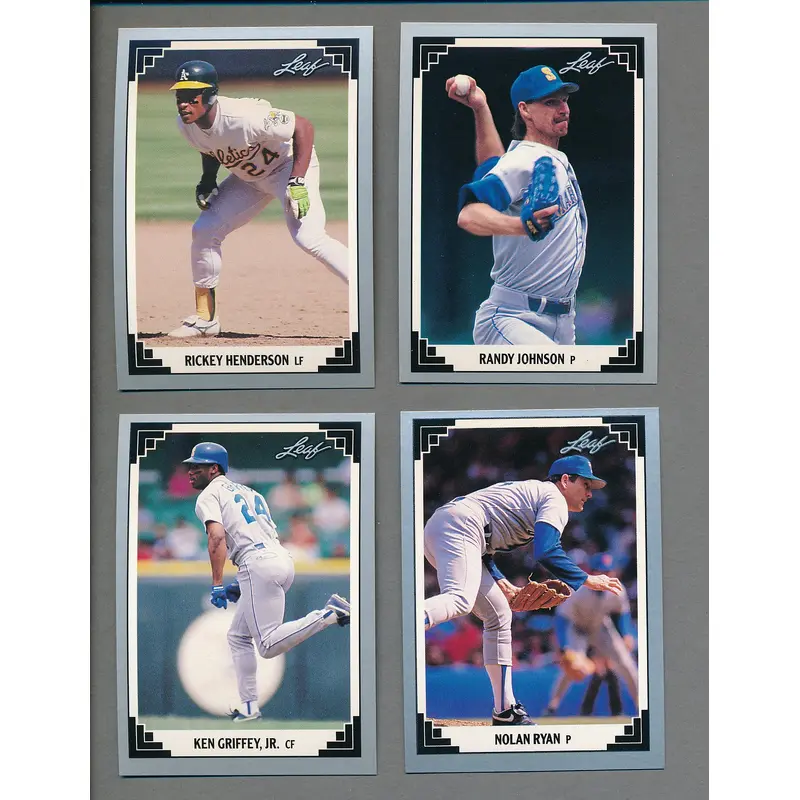 1991 Leaf Baseball Complete Set (w/ Inserts) (528)  NM/MT MT