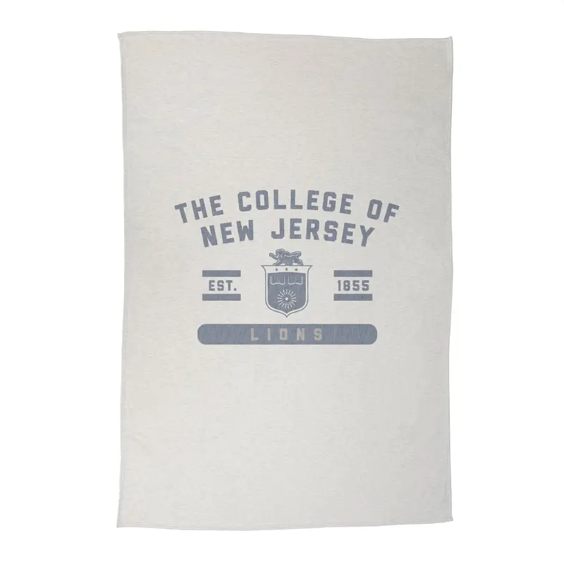 The College of New Jersey Sublimated Sweatshirt Blanket