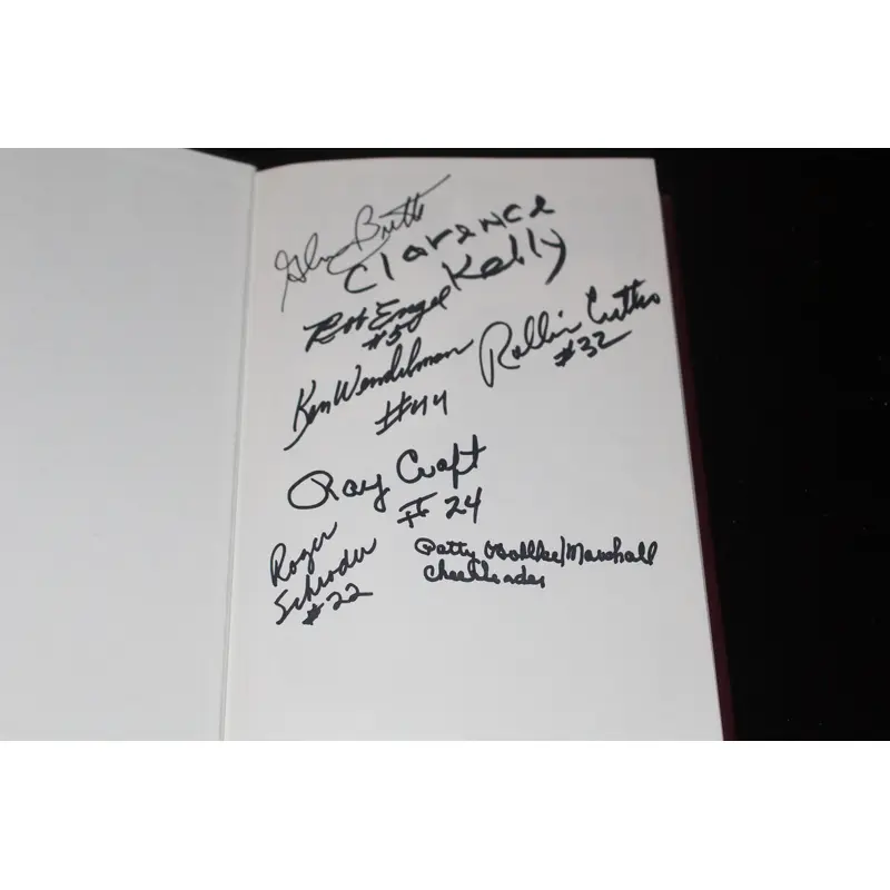 Bobby Plump HB Book Signed by 1954 Milan HS Team Members