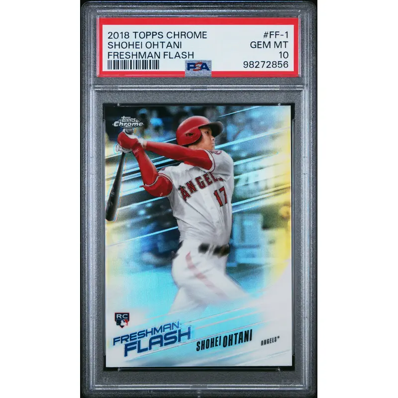 Shohei Ohtani 2018 Topps Chrome Freshman Flash PSA 10 Gem Mint 2856