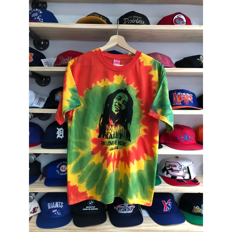 Vintage Bob Marley One Love Tie Dye Tee Size Large