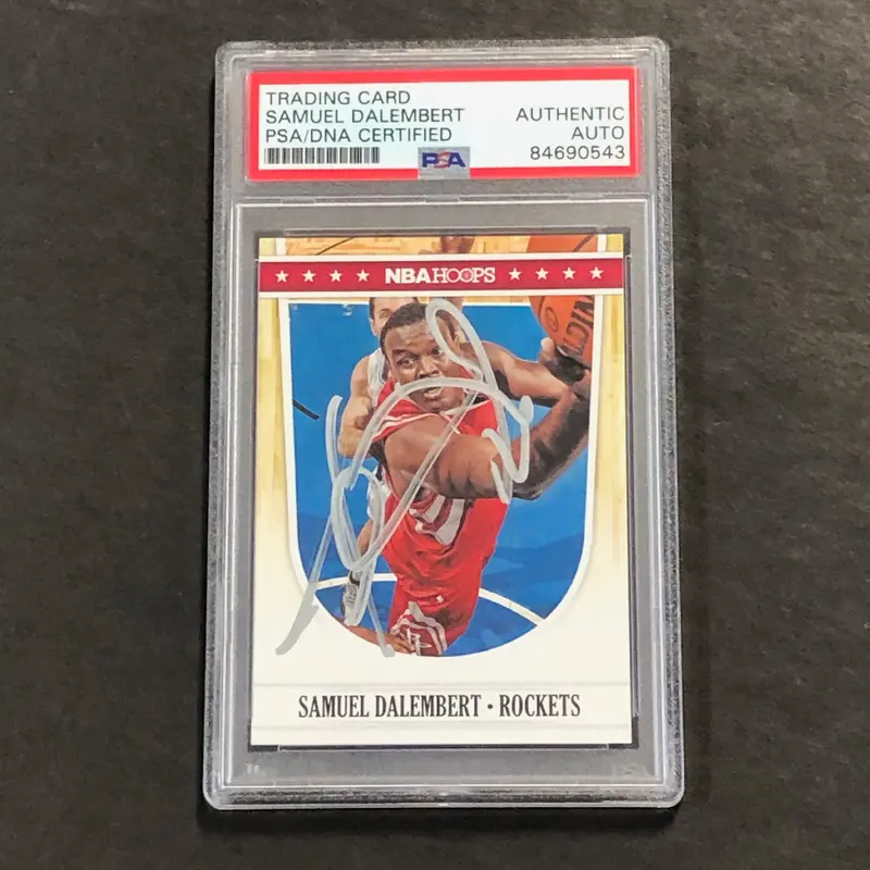 2011-12 Panini Basketball #207 Samuel Dalembert Signed Card AUTO PSA Slabbed Rockets