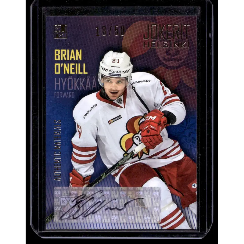 2016-17 Cereal Jokerit Autograph - Brian O'Neill #JOK-AUT-019 /50
