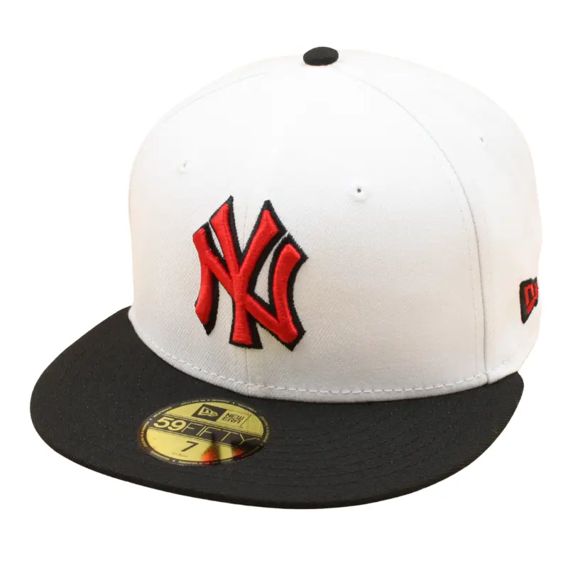 New Era - 59FIFTY - New York Yankees - White/Black/Red