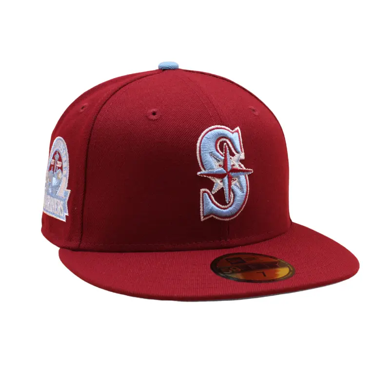 Seattle Mariners Cooperstown 59Fifty Fitted 30th Anniversary - Cardinal/Sky