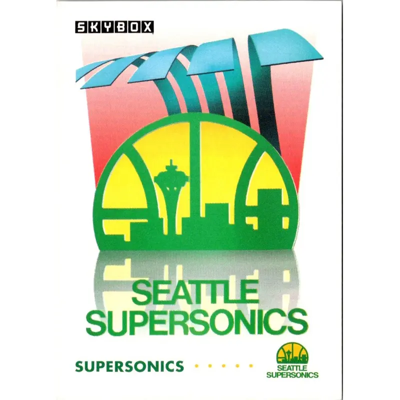 1991 SkyBox Seattle Supersonics Logo #375