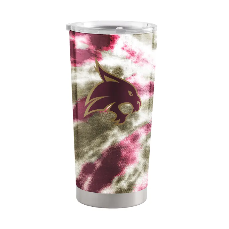 Texas State 20oz Tie Dye Stainless Steel Tumbler