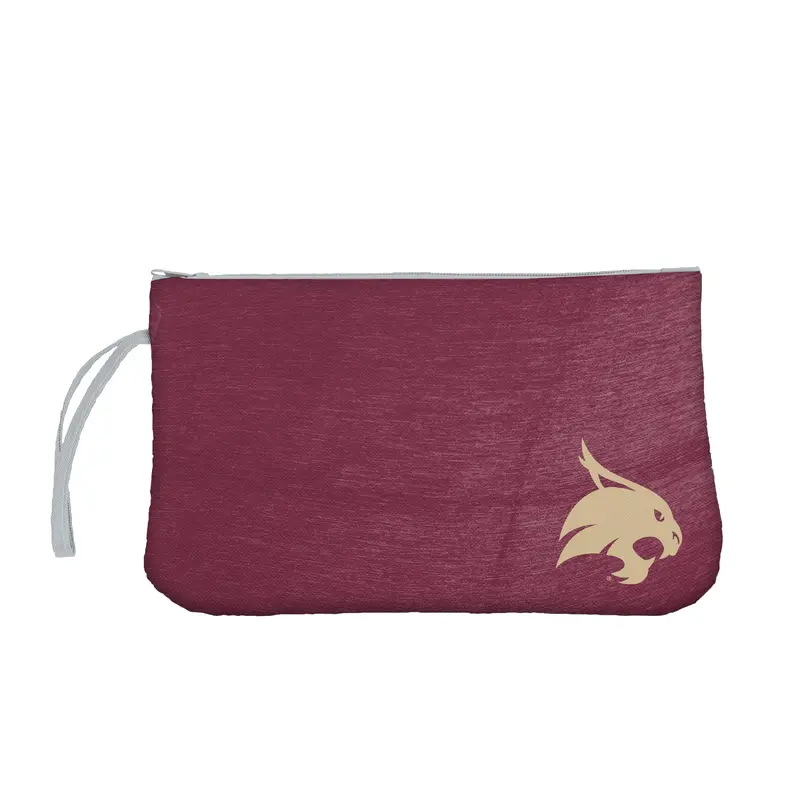 TX State Crosshatch Wristlet
