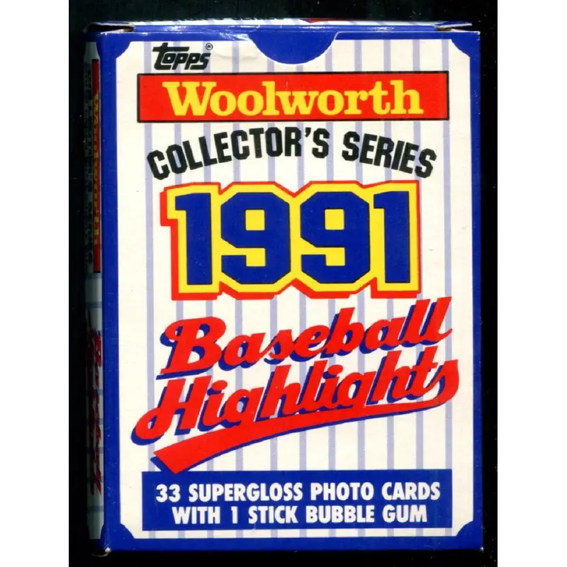 1991 Topps Baseball Woolworth Baseball Highlights Factory Set