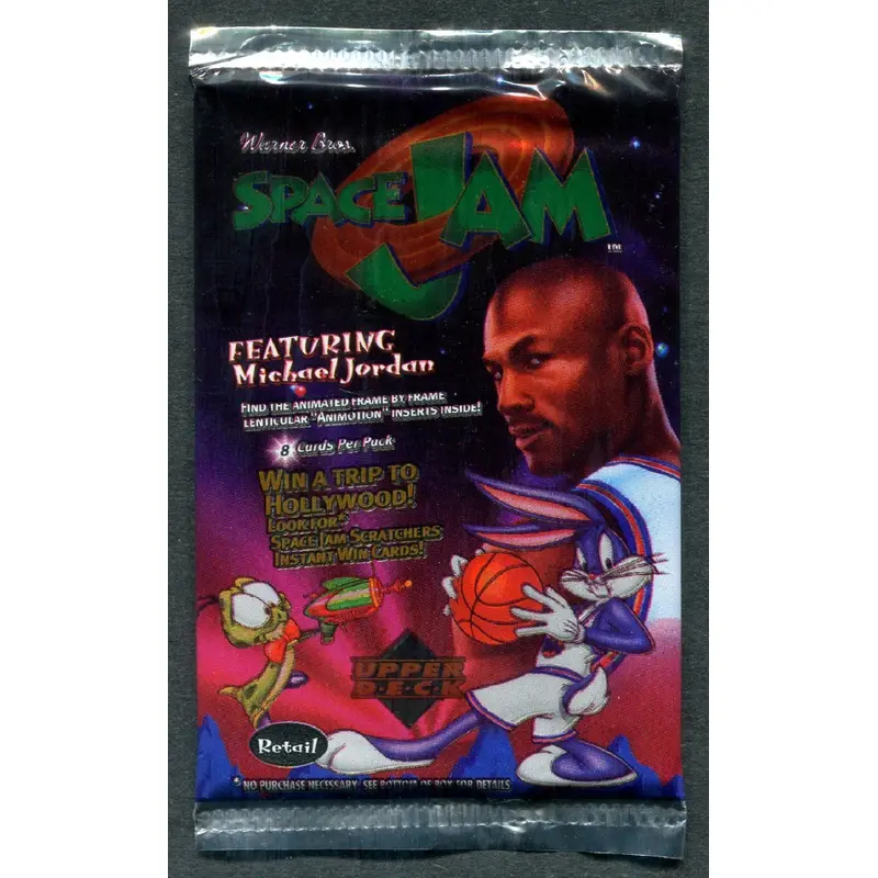 1996/97 Upper Deck Space Jam Basketball Unopened Pack (Retail)
