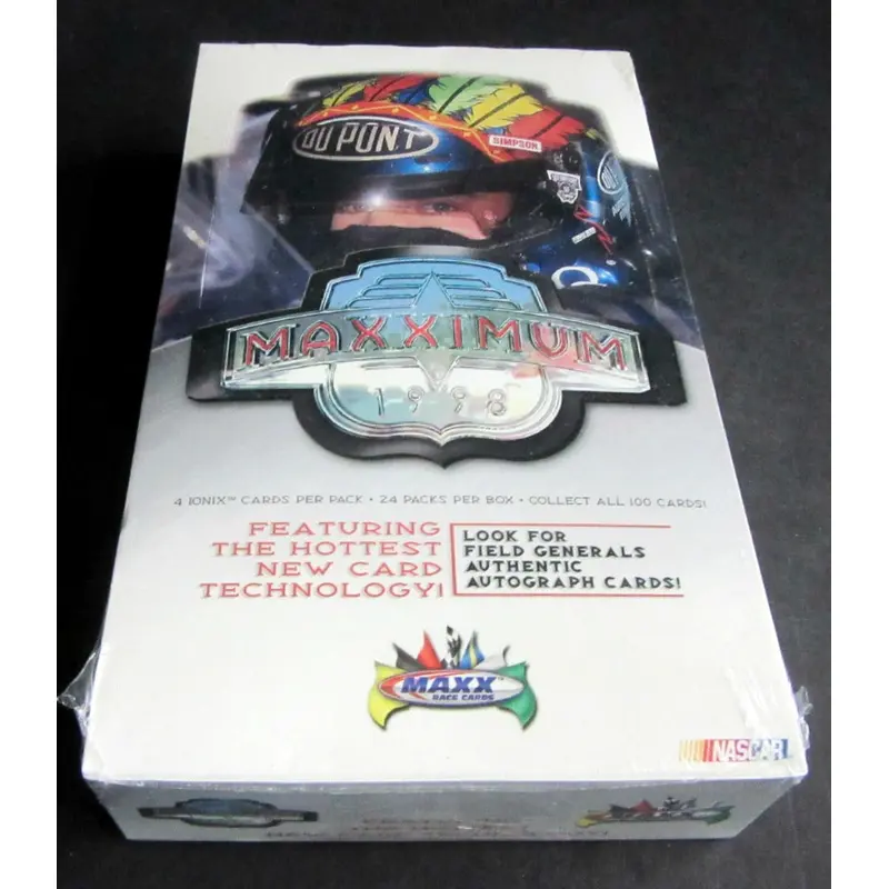 1998 Upper Deck Maxx Maxximum Racing Race Cards Box