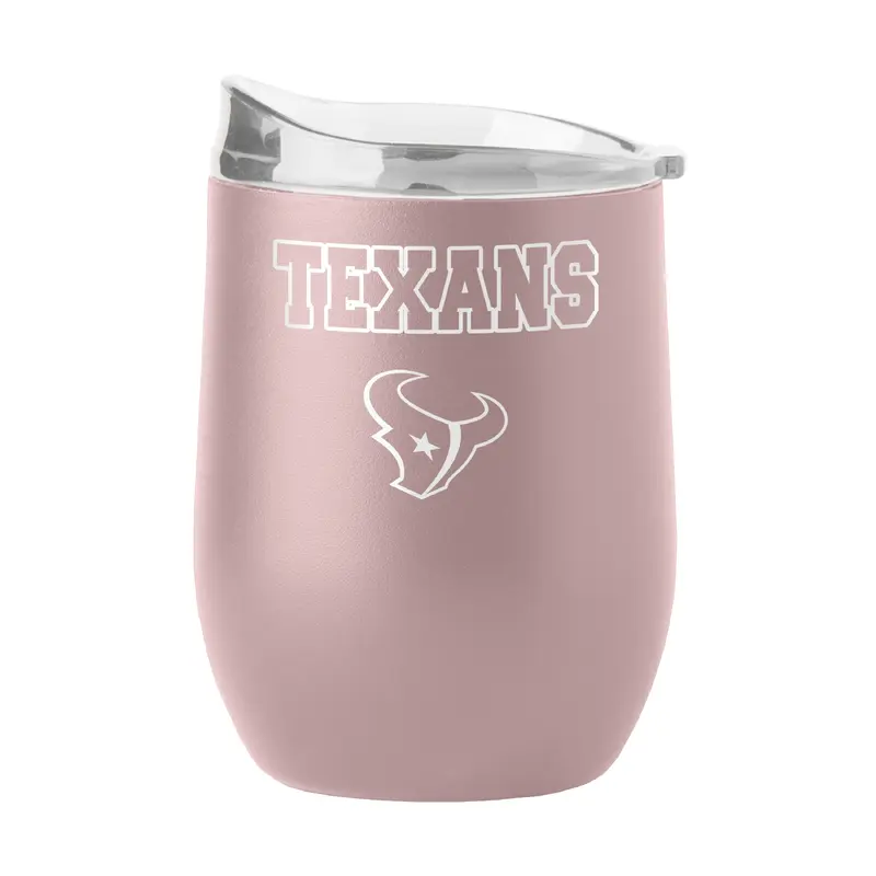 Houston Texans 16oz Stencil Powder Coat Curved Beverage